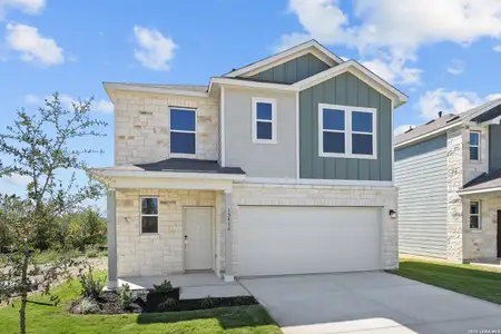 New construction Single-Family house 15416 Lonehollow Lk, San Antonio, TX 78253 plan Hawthorn - 1802 - image