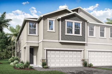 New construction Townhouse house 4092 Snail Cork Place, Wesley Chapel, FL 33559 Venice- photo 0