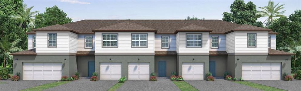 New construction Townhouse house 634 Cedar Elm Ct, Eustis, FL 32726 plan Palmer - image
