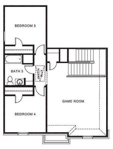 D.R. Horton's Jackson floorplan, 2nd floor - All Home and community information, including pricing, included features, terms, availability and amenities, are subject to change at any time without notice or obligation. All Drawings, pictures, photographs, video, square footages, floor plans, elevations, features, colors and sizes are approximate for illustration purposes only and will vary from the homes as built.