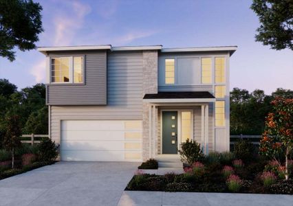 Harmony at Sterling Ranch | Plan 5 | Modern Prairie Elevation