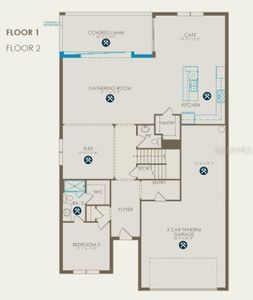 Floor plan with structurals selected