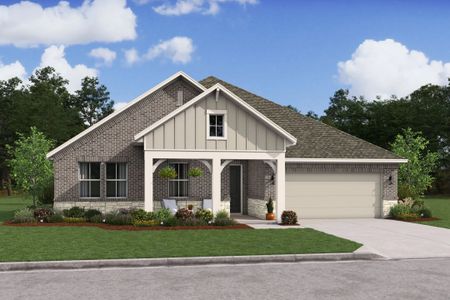 New construction Single-Family house 12127 Old Fashion Cir, Mont Belvieu, TX 77535 plan Barcelona - image