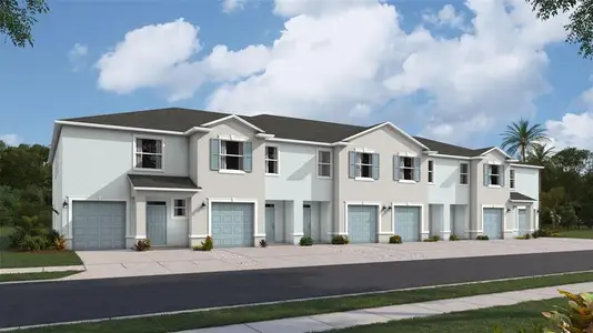 New construction Townhouse house 4116 Gold Dust Ln, Sarasota, FL 34243 plan Glen - image