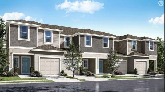 New construction Townhouse house 4991 Revolutionary Way, Saint Cloud, FL 34769 Marigold- photo 0