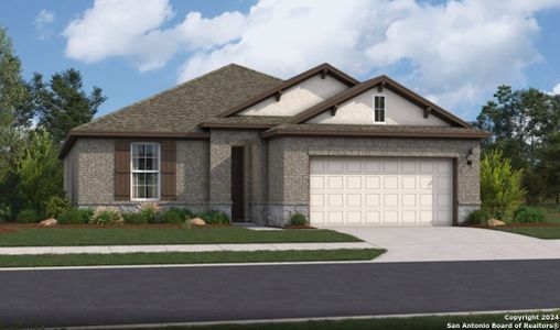 New construction Single-Family house 6726 Comanche Post, San Antonio, TX 78233 Brooks- photo 0