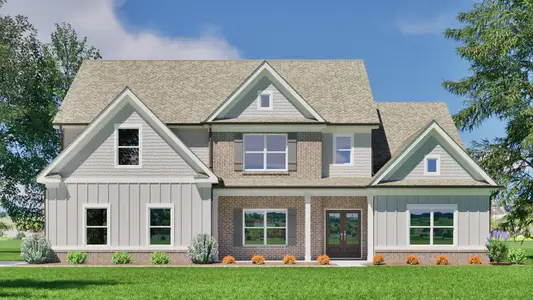 New construction Single-Family house 2100 Stonegate Wy, Monroe, GA 30656 plan (GA) The Brunswick | Side Entry - image