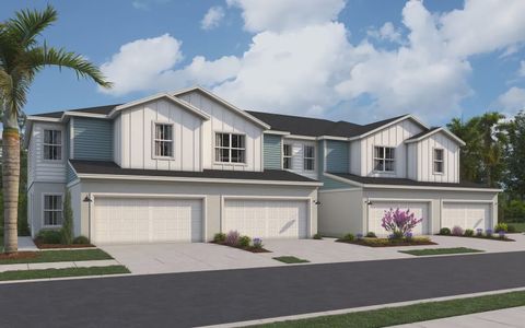 New construction Townhouse house 5366 Wolf Creek Dr, Ruskin, FL 33570 plan Oxford - image