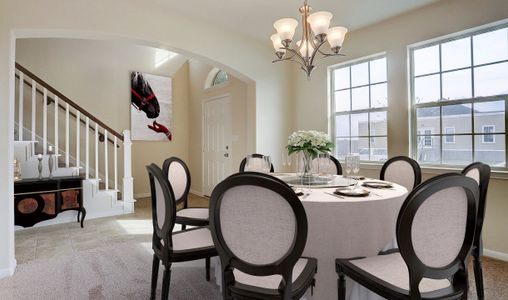 Dining room off foyer