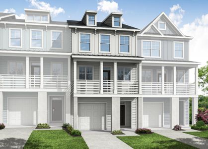 New construction Townhouse house 449 Katies Scenic Ct, Charleston, SC 29492 plan Ashley - image