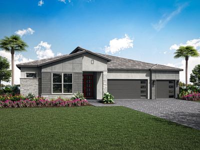 New construction Single-Family house 14682 Sw Veleri St, Port St. Lucie, FL 34987 plan Noble - image
