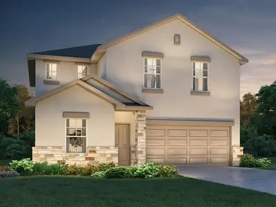New construction Single-Family house 135 Fossil Dr, Kyle, TX 78640 plan The Winedale (880) - image
