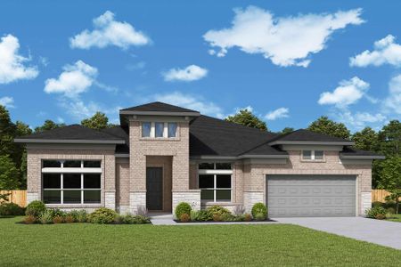 New construction Single-Family house 1760 Howler Wy, Todd Mission, TX 77316 plan The Lotus - image