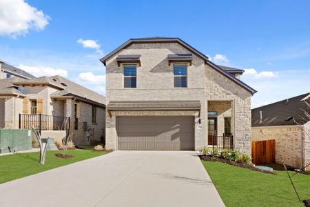 New construction Single-Family house 8005 Shining Flor Run, Lago Vista, TX 78654 Oak | Tessera- photo 0