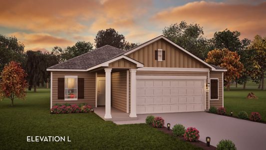 New construction Single-Family house 201 Beaver Creek Dr, Jarrell, TX 76537 plan Comal - image