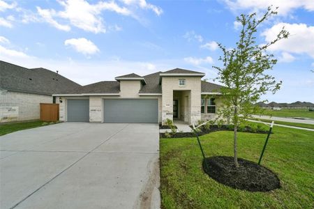 New construction Single-Family house 10818 Amador Peak Drive, Rosharon, TX 77583 The Acadia C with 3-Car Garage- photo 0