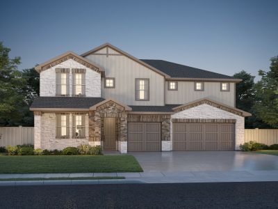 New construction Single-Family house 208 Divisadero Dr, Hutto, TX 78634 plan The Republic (575) - image