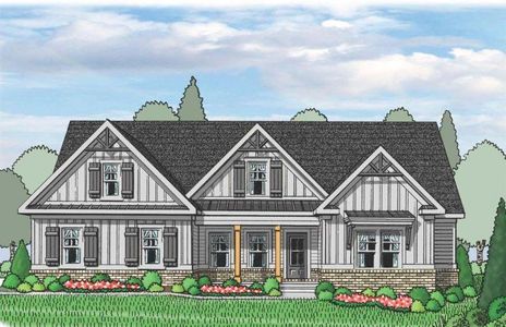 New construction Single-Family house Covington, GA 30014 plan (GA) Emerson Ranch | Side Entry - image