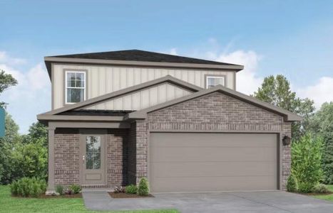 New construction Single-Family house 10995 Independence Rd, Cleveland, TX 77328 plan The San Marcos F - image