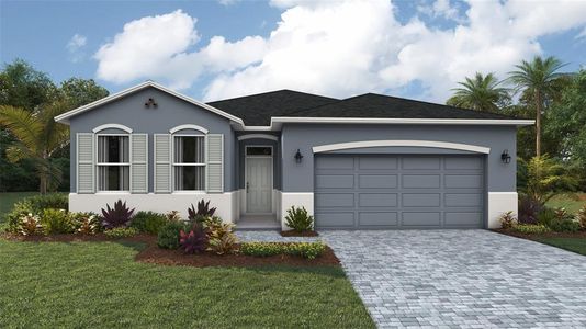 New construction Single-Family house 1509 Love Grass Ter, Parrish, FL 34219 plan Delray - image