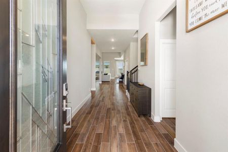 As you enter the home from front door there is a secondary bedroom on the right, and a full bathroom!