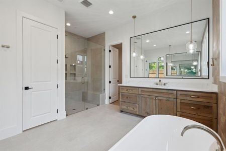 Master Bath with oversized shower