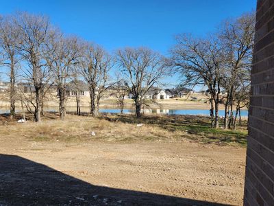 View of yard featuring a water view