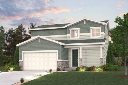 New construction Single-Family house 309 Overlook Ave, Lochbuie, CO 80603 plan The Hudson - image