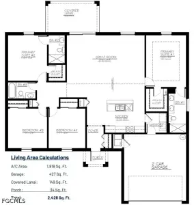 New construction Single-Family house 2520 Nw 20Th Ave, Cape Coral, FL 33993 plan The Sunset Harbor - image 5