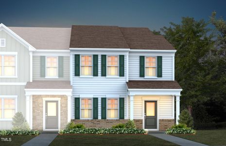 New construction Townhouse house 434 Ribbon Rail Street, Fuquay Varina, NC 27526 Savanna- photo 0