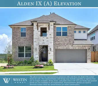 New construction Single-Family house 1001 Blanket Flower Dr, Georgetown, TX 78628 plan The Alden IX - image