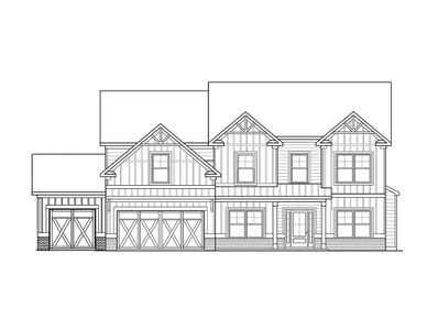 New construction Single-Family house 1315 Birch Wy, Loganville, GA 30052 plan (GA)Grayson A.1 3 Front Entry - image