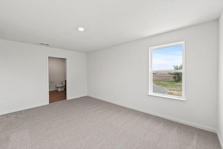 Bedroom featuring carpet