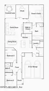 New construction Townhouse house 335 Dogleg Run, St. Johns, FL 32259 plan Topaz Villa - image