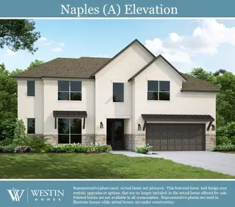 New construction Single-Family house 3230 Blue Grama Bnd, Katy, TX 77494 The Naples- photo 1 1