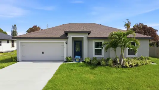 New construction Single-Family house 375 Sw Dwight Ave, Port St. Lucie, FL 34983 plan Vero - image