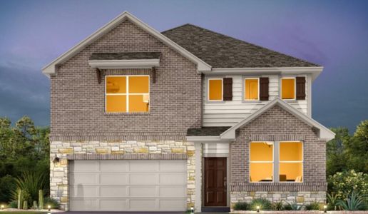 New construction Single-Family house 200 Willow Heights Dr, Hutto, TX 78634 plan Colton - image