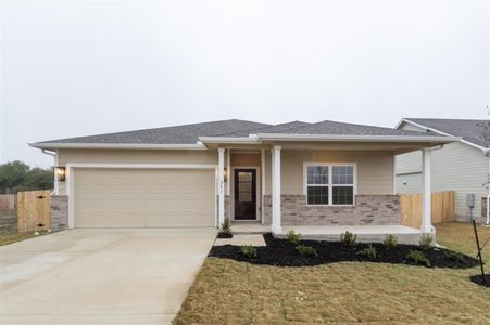 New construction Single-Family house 201 Lucky Ave, Bertram, TX 78605 Stockton- photo 0
