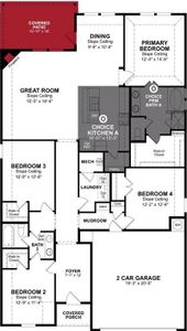 Beazer Homes Hurricane Creek  Brooks plan