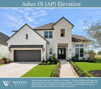 New construction Single-Family house 3242 Blue Grama Bend, Katy, TX 77494 The Asher IX- photo 0