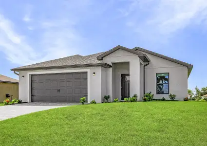 New construction Single-Family house 1317 Tropicana Pkwy W, Cape Coral, FL 33993 plan Palmetto - image