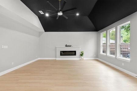 Huge living area with high ceilings