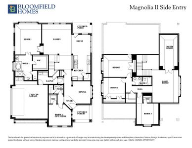 Magnolia II Side Entry Floor Plan