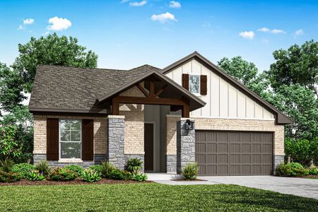 New construction Single-Family house 117 Old Woods Rd, Liberty Hill, TX 78642 Foss- photo 0
