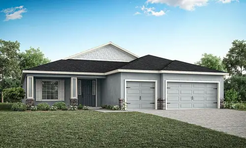 New construction Single-Family house 6917 163Rd Dr E, Parrish, FL 34219 plan Westin II - image
