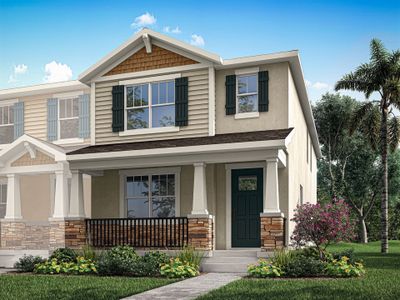 New construction Townhouse house 1270 Tarflower Dr, Winter Springs, FL 32708 plan Catalina II - image