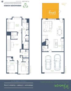 New construction Townhouse house 2005 Aldrich Mews, Celina, TX 75009 plan Mimosa - image 4