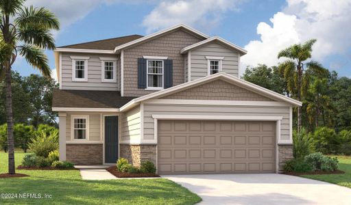 New construction Single-Family house 8236 Cedar Run Lane, Jacksonville, FL 32220 Palm- photo 0