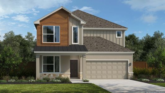 New construction Single-Family house 15318 Golden Pr, San Antonio, TX 78247 plan Redland - image