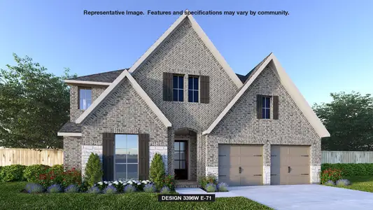 New construction Single-Family house 1333 Rodeo Ridge Dr, Georgetown, TX 78628 plan 3396W - image